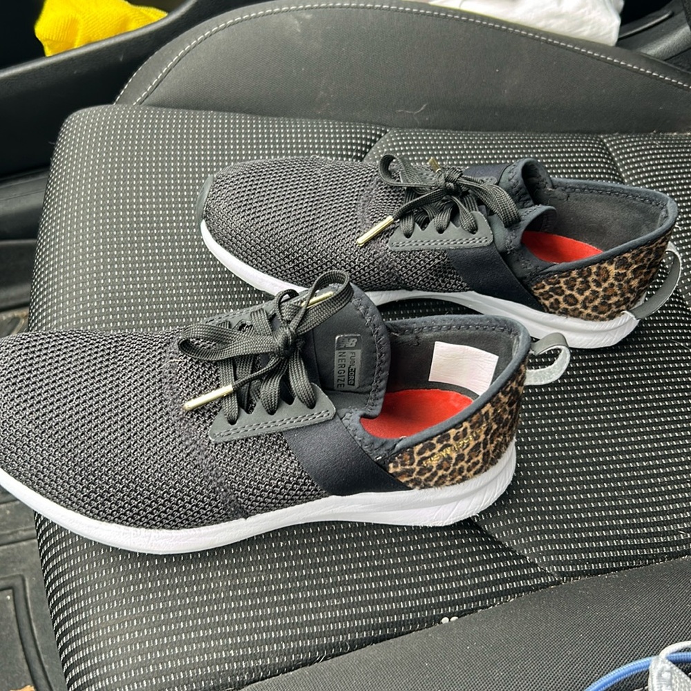 Gently worn,  size 7.5 New Balance sneakers